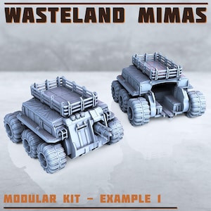 Wasteland Mimas Tank by Print Minis | 28mm Heroic | 8k Tough Resin | Wargaming | Sci-Fi