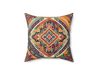 Western Pillow, Southwest Home Decor Accent, Ranch Style Cushion, Spanish Throw Pillow, Living Room Decoration, Western Lifestyle