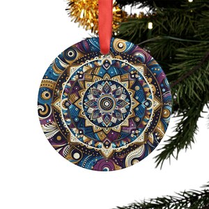 Acrylic Ornament - Native Ornament Design, Christmas Decor, Tree Decoration, Holiday Gift, Ornamental Charm, Festive Hanging Decoration