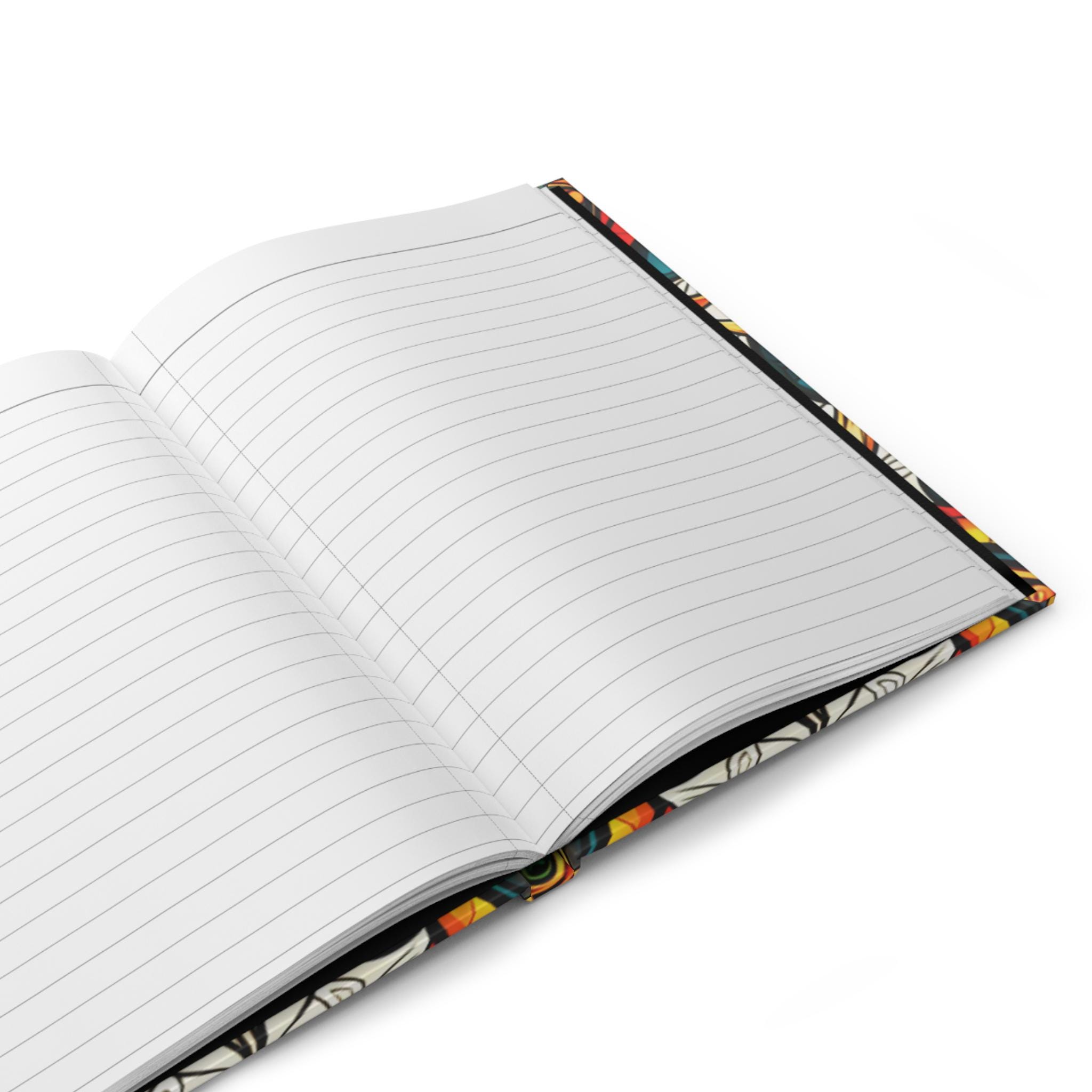 Matte Notebook Tribal Hardcover Journal, Matte Notebook for Writing, Boho Diary ...