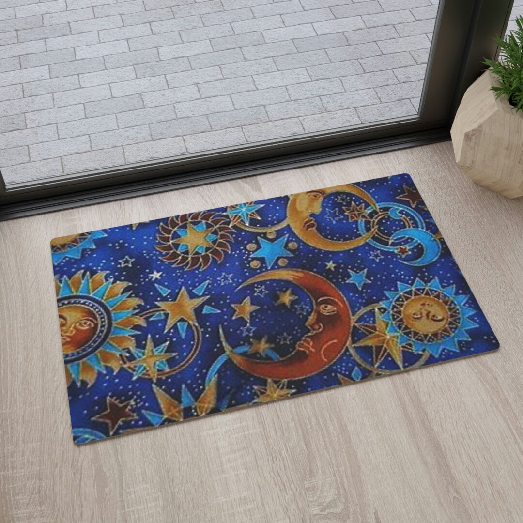 Sun and Moon Floor Mats Celestial Floor Mats Witchy Floor Etsy