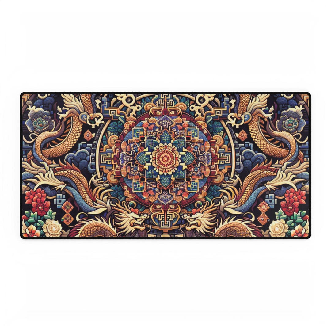 Oriental Desk Mat, Japanese Style Work Mat, Cherry Blossom Table ...