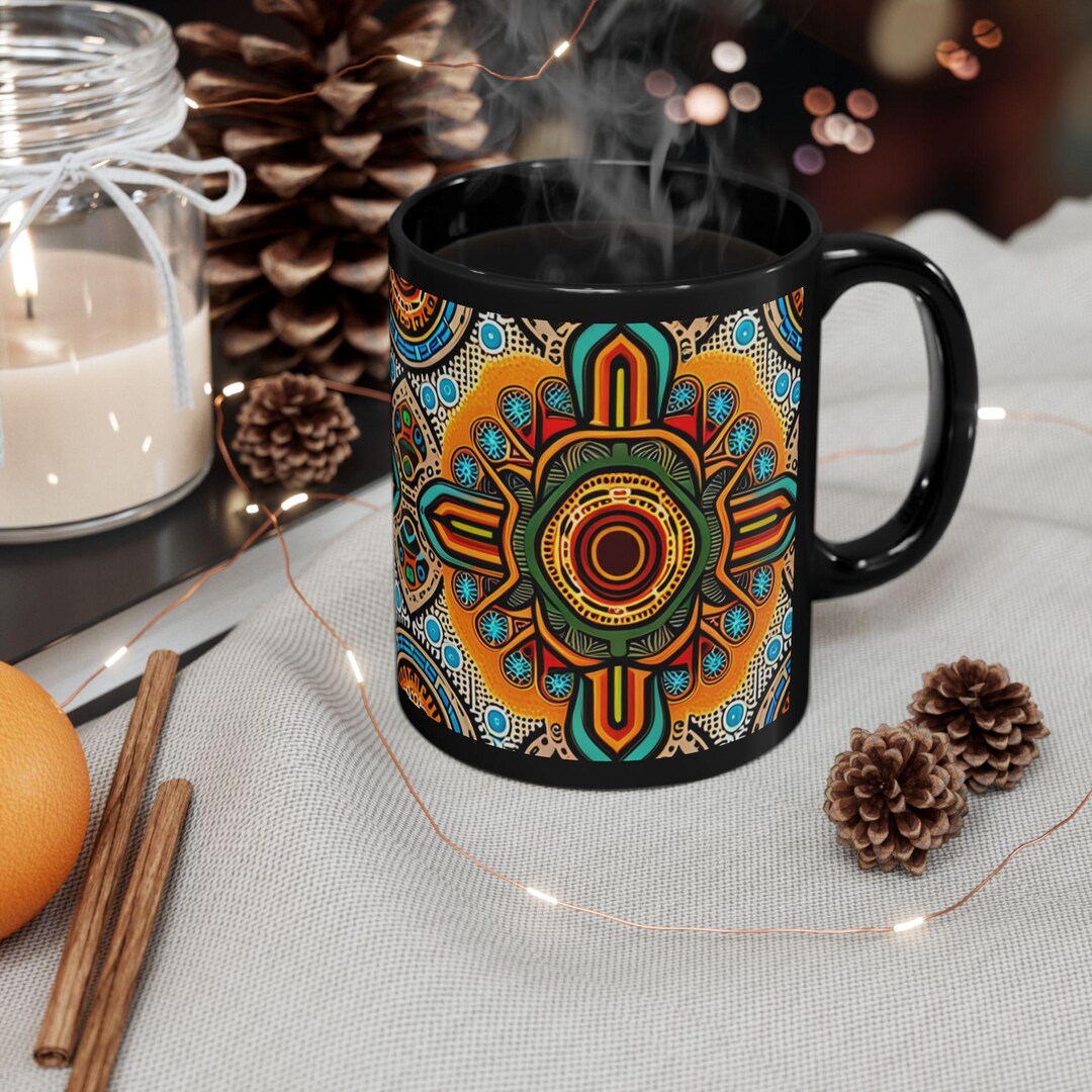 Indigenous Mug, Native American Cup, Tribal Coffee Mug, Ethnic Tea Cup ...