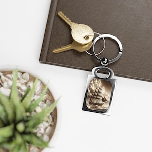 Pirate Ship Keyring, Nautical Keychain, Pirate Lover Gift, Pirate Ship Accessories, Rectangle Key Holder