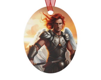 Metalen ornamenten, engelornament - unieke kerstboomversiering, kerstversiering cherubijn, religieus cadeau, hemelse serafijnen metalkunst,