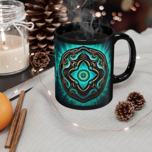 Tribal Mug, Ethnic Coffee Cup, Aztec Tea Mug, Boho Ceramic Mug, Southwest Pattern Drinkware