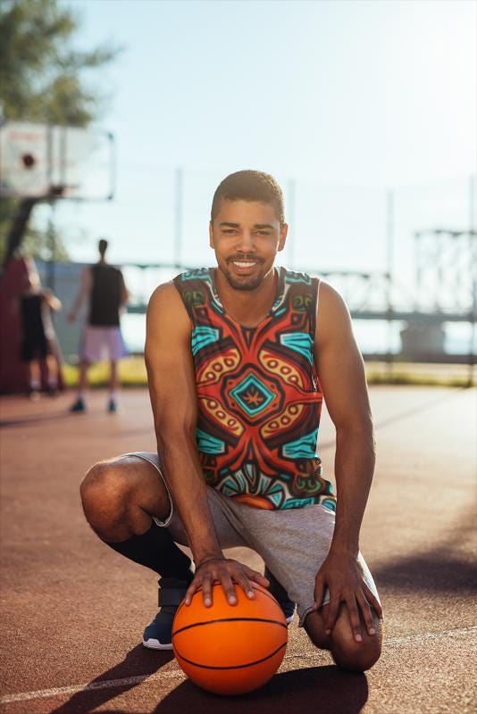 Maillot Débardeur Basket Teramo – Double Face, Homme, Occasion