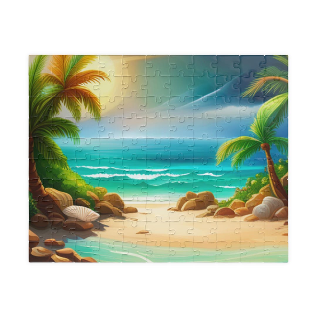 Beach Jigsaw Puzzle - Relaxing Ocean Scene, Perfect for Summer Fun ...