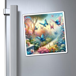 Butterfly Magnets, Kitchen Decor, Fridge Magnets, Refrigerator Accessories, Cute Insect Magnet, Summer Gift, Insect Lover Gift