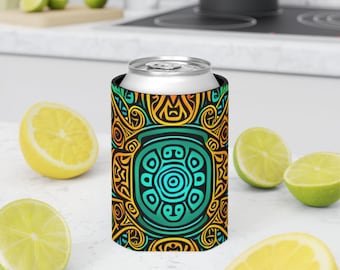 Hawaiian Dosenkühler - Tropischer Getränkehalter, Strandparty Geschenk, Sommer-Grillzubehör, Luau-Getränkehülle, Urlaubsgeschenk