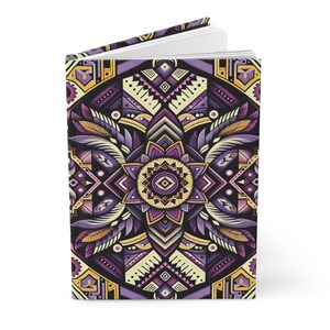 Tribal Journal, Notebook, Writing Journal, Lined Paper Diary, Travel Sketchbook, Boho Journal for Women