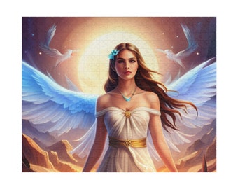 Angel jigsaw puzzles, fantasy angel woman puzzles, Angel art & crafts, holiday gift ideas, Puzzle (110, 252, 520-piece), puzzle gifts