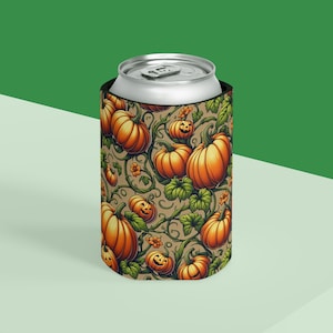 Festlicher Kürbis Dosenkühler | Herbst Vibes, Halloween Dekor, Party Essential, Geschenkidee