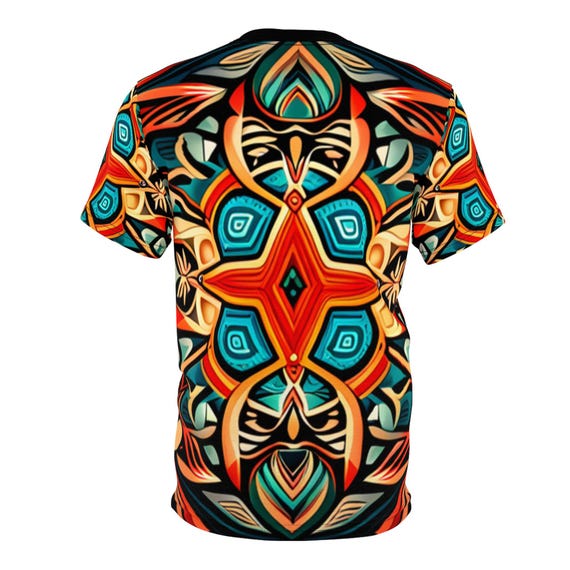 Camiseta tribal africana unissex, camiseta com estampa étnica