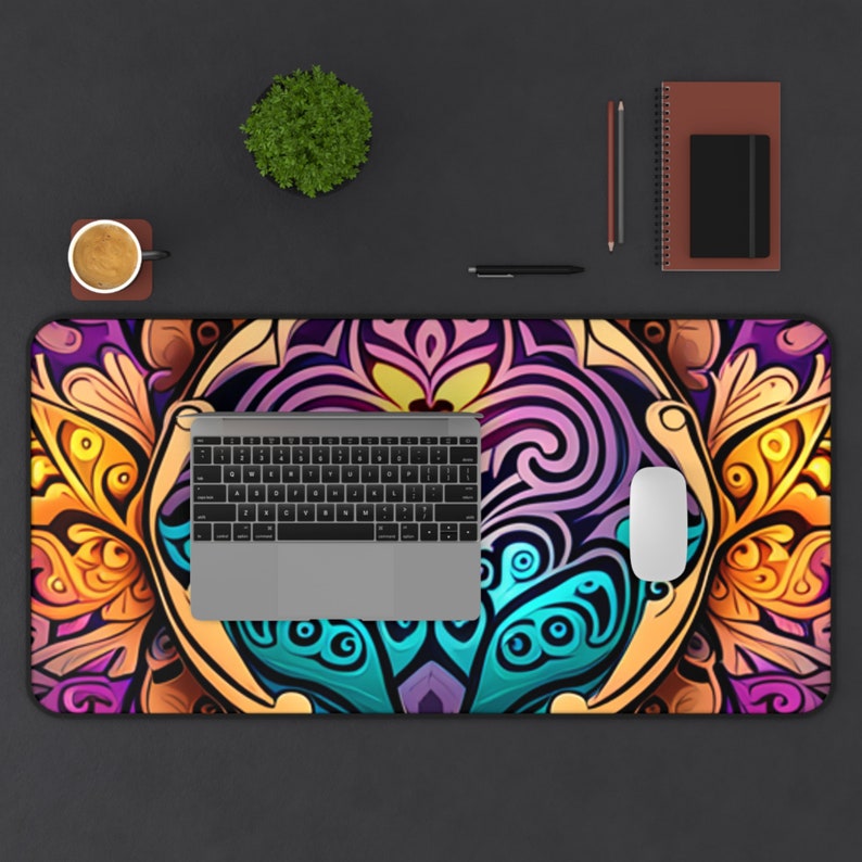 Desk Mat Polynesian, Tribal Desk Mats, Native American Desk Mats, Aztec