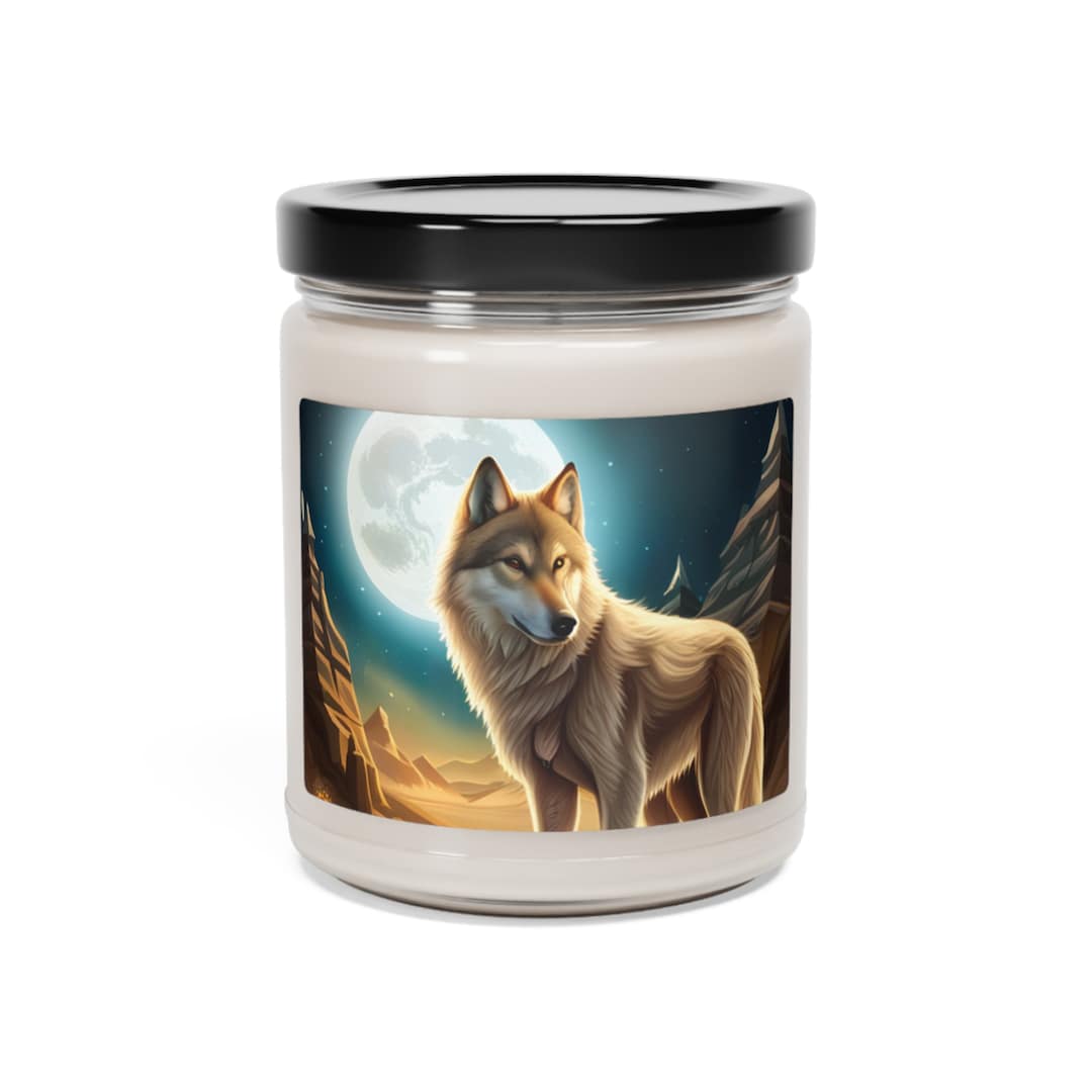 Scented Soy Candle, 9oz, Wolf Candles, Native American Candles, Indian