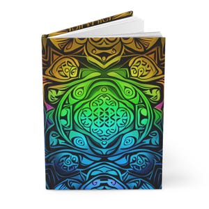 Hawaiianisches Hardcover-Journal, Tropisches Notizbuch, Florales Schreib-Tagebuch, gefüttertes Journal Geschenk, Matte Cover Journal, Polynesisches Design-Journal
