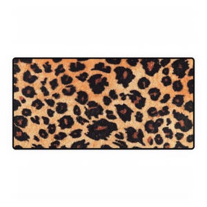 Leopard Print Schreibtischmatte - Stilvoller Arbeitsoberflächenschutz, Schreibtischzubehör, Mausunterlage, Computer-Schreibtischdekoration, Schreibtischunterlage