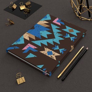 Southwestern Hardcover Journal, Desert Notebook, Native Diary, Tribal Writing Book, Boho Notepad, Geometric Sketchbook, Birthday Gift
