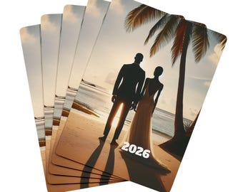 Personalized Wedding Playing Cards, Poker Playing Cards