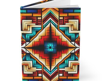 Native Hardcover Journal Matte, Sketchbook for Artists, Writers Notebook, Bullet Journal, Travel Diary, Daily Planner