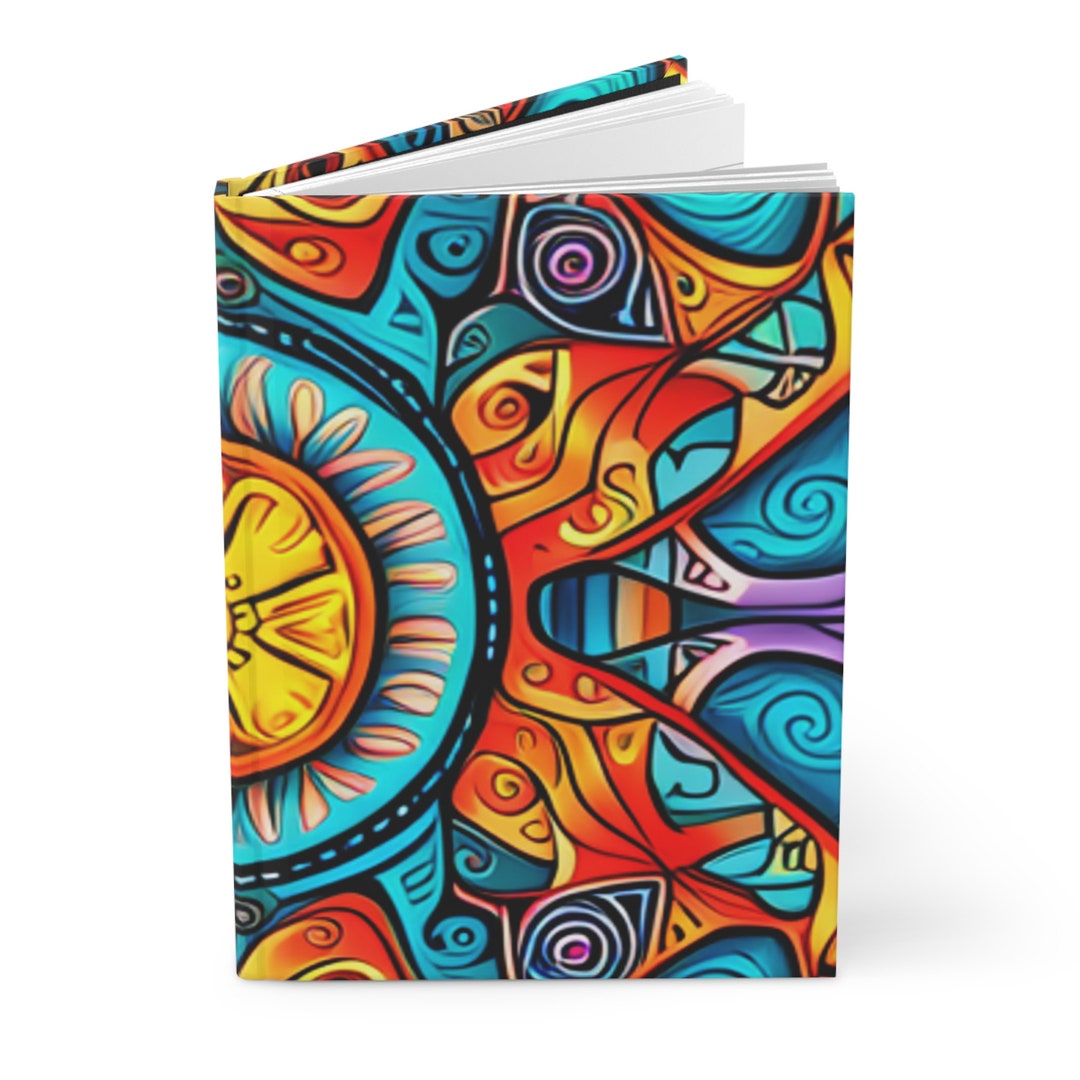 Hardcover Journal Matte Tribal, Indian Journals, Native American