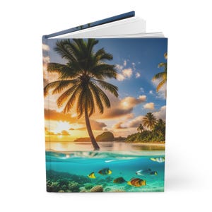 Diário de Cruzeiro Tropical, Diário de Viagem, Caderno Náutico, Planejador de Férias 2025, Livro de Memórias de Verão, Aventura Oceânica, Tema Aquático