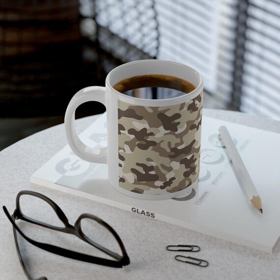 Camo Jumbo Becher | 20 Unzen Kaffeetasse für Outdoor-Liebhaber, Geschenk für Jäger, Camper, taktische Ausrüstung, männliche Küchendekoration