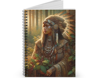 Bohemian Spirit Spiral Notebook - Ruled Lines, Nature Lover Gift, Journaling Supplies, Eco-Friendly Stationery, Creative Inspiration