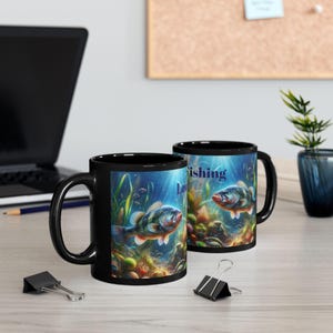 Fishing Mug, Fisherman Coffee Cup, Fishing Lover Gift, Outdoor Sports Tea Mug, Father&#39;s Day Gift, Angler Cup