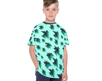 Aviator Kids Sports Jersey, Kids Athletic Shirt, Activewear for Boys, Unique Gift for Young Athletes, Unisex Airplane Shirt, Airplane Gifts