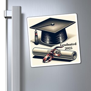 Graduation Magnets - Celebrate 2025 with Unique Graduate Designs, Perfect for Fridges, Gifts, Keepsakes, Graduation Parties, Reminders