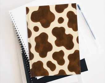 Cow Print Journal - Ruled Line Notebook for Writers, Creative Minds, Cow Lovers, Gifts, Unique Stationery, Cute Journal
