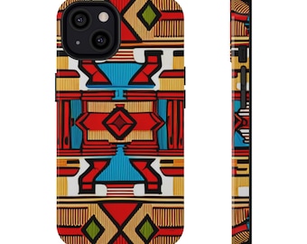 Phone Case, Southwestern Design Impact-Resistant Protective Cover, Tribal Print, Aztec Pattern, Boho Phone Accessory