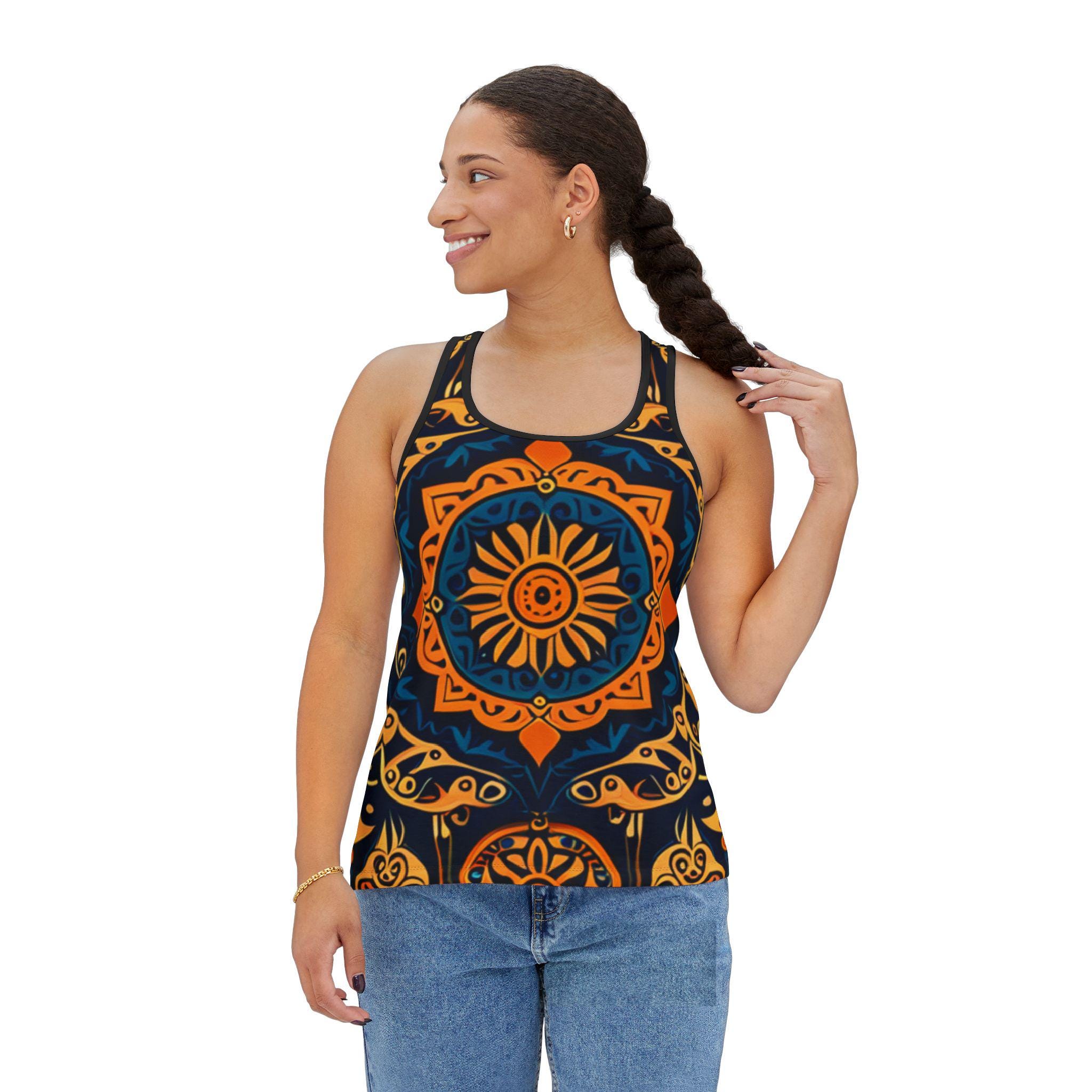 Oriental Tank Top, Asian Inspired Shirt, Women's Sleeveless Blouse, Japanese Patterned Cami, Floral Print Tank, Summer Fashion Top