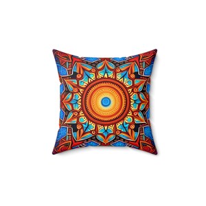 Decorative Spun Polyester Square Pillow - Home Decor, Throw Pillow, Cushion Cover, Sofa Accent, Living Room Decoration