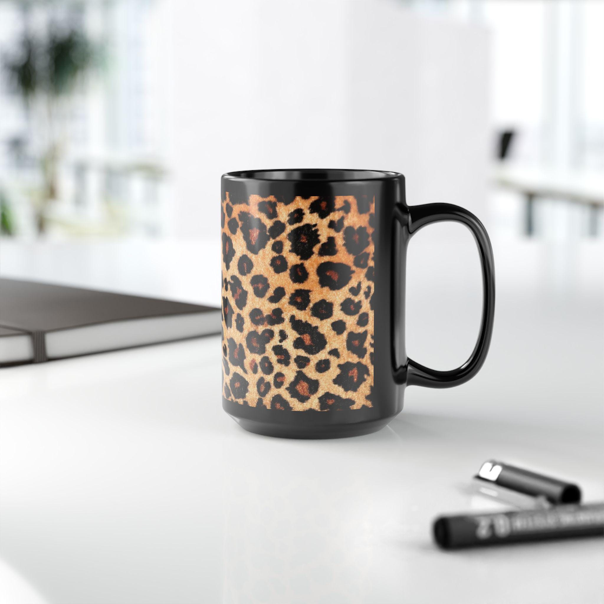 Leopard Print Mug, 15oz - Stylish Coffee Cup for Animal Print Lovers,  Safari Theme Mug, Wild Animal Gift, Jungle Print Tea Cup, Leopard - Etsy