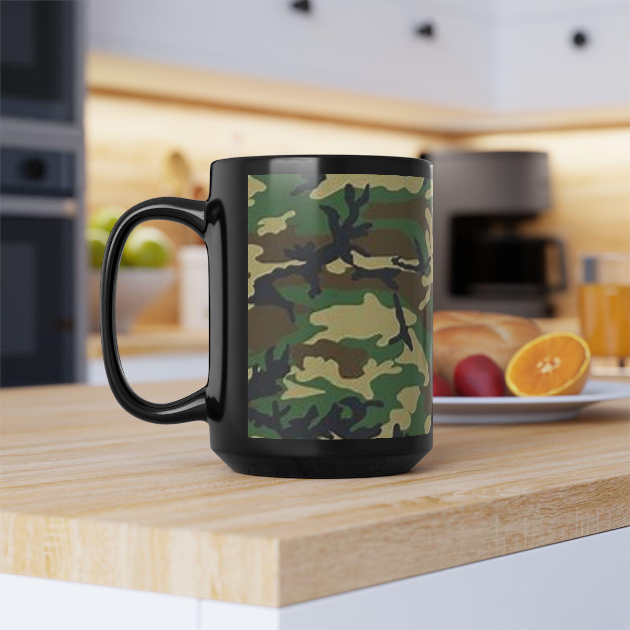 Camo Mug, Coffee Cup, Tea Mug, Drinkware, Unique Gift, Black Ceramic Mug,  Veteran's Mug, Military Mug - Etsy