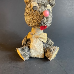 Vintage Bobble Head Dog Wearing a Red Beret