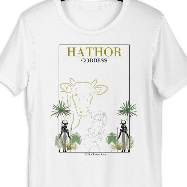 T-shirt en coton déesse - Hathor, égyptien, sacré