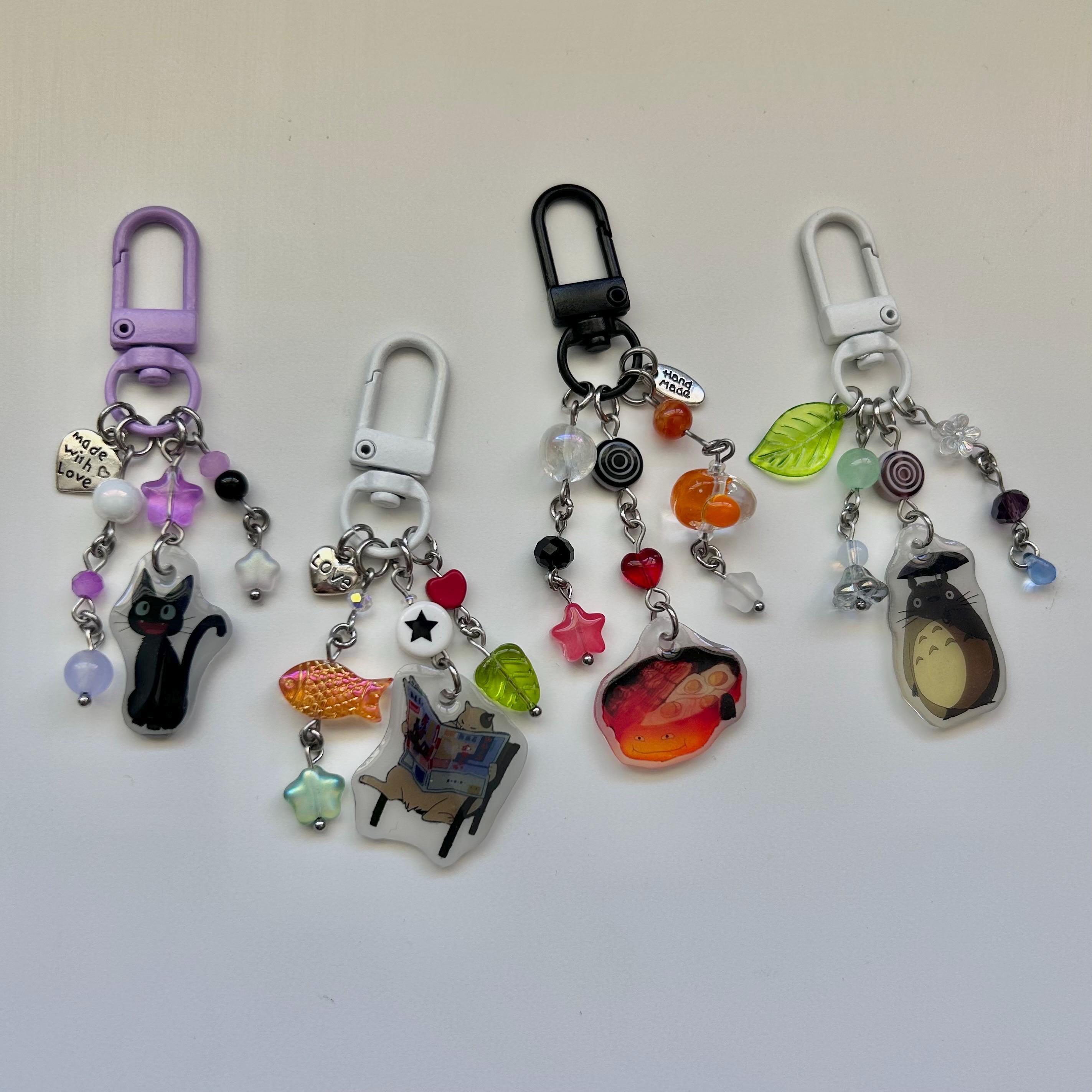 Studio Ghibli Beaded Keychain - Etsy