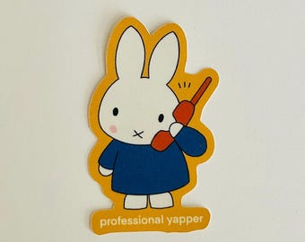 miffy professional yapper vinyl sticker