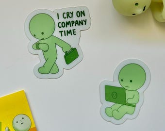 smiski working glow in the dark vinyl stickers