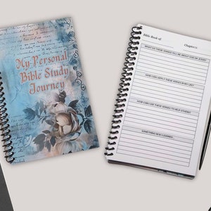 Bible Study Planner Journal-Bible Study Journal Planner-Scripture Notebook-Christian Journal-Daily Devotion-Bible Study Tool-Planner-Faith