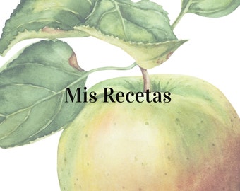 Libro de recetas, Recetario, Libro de cocina, Spanish Reciepe book PDF Download
