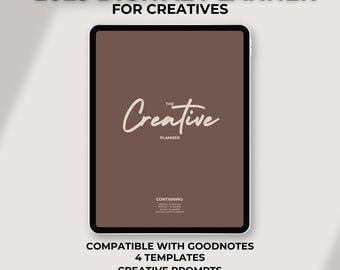 Planificador digital 2025 para creativos: Semanal, Proyecto, Lluvia de ideas, Moodboard (Descargar PDF)