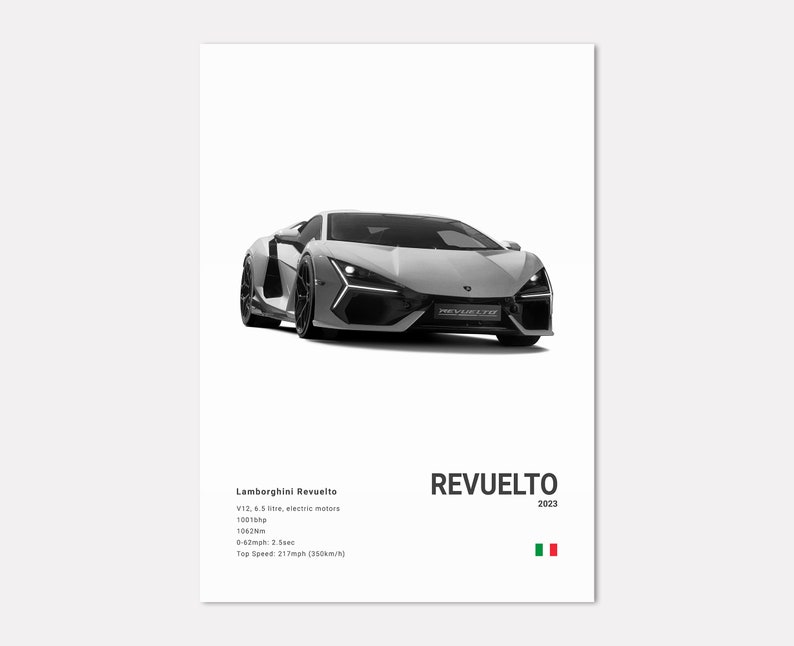 Revuelto Poster Print Wall Art Car Photography Etsy
