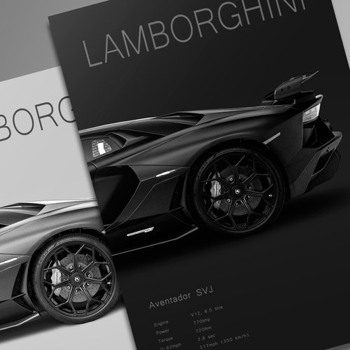 Bugatti Chiron Supercar Poster Print Wall Art Car Etsy