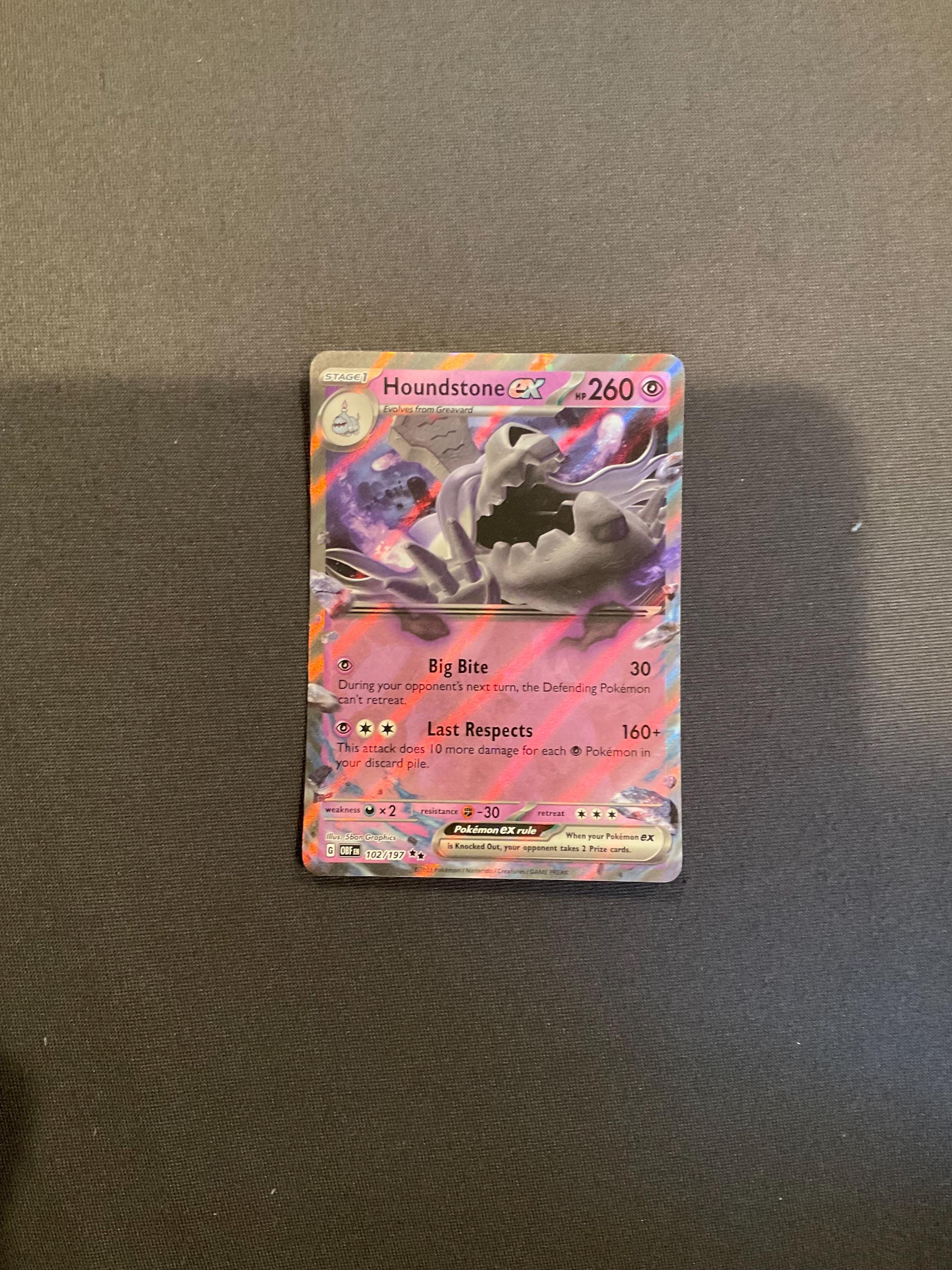 houndstone ex pokemon card value - Scarlet & Violet - SVP Black Star Promos - 30 / 3 Artist Houndstone ex SVPen 162 Promo