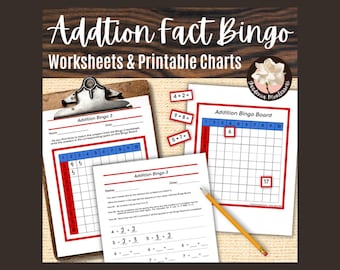 Schede didattiche Montessori sulle addizioni: tabelle del bingo di matematica elementare e tabelle e materiali didattici stampabili